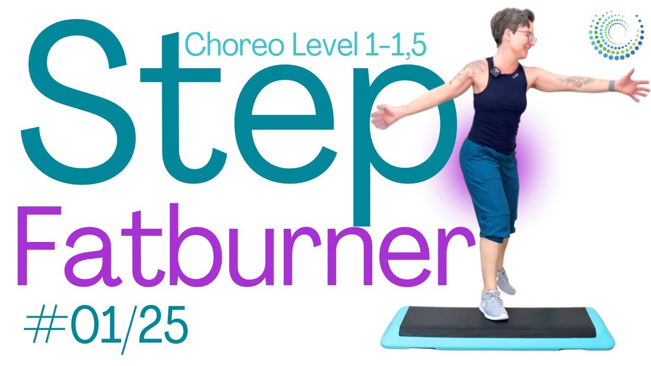 Step Choreo 💃Level 1-1,5 | Fatburner zu housiger Musik 🥳 🎶