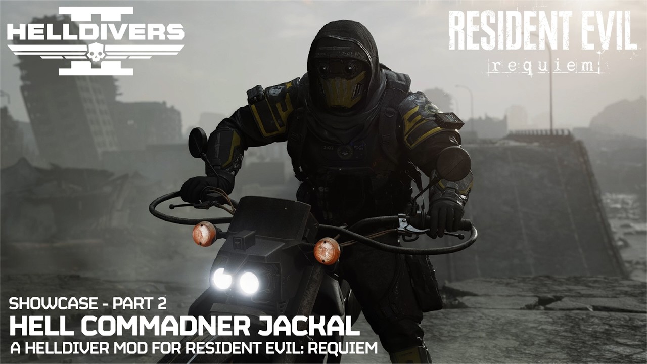 Resident Evil Requiem - Helldiver Mod: Hell Commander Jackal - Showcase (Part 2)