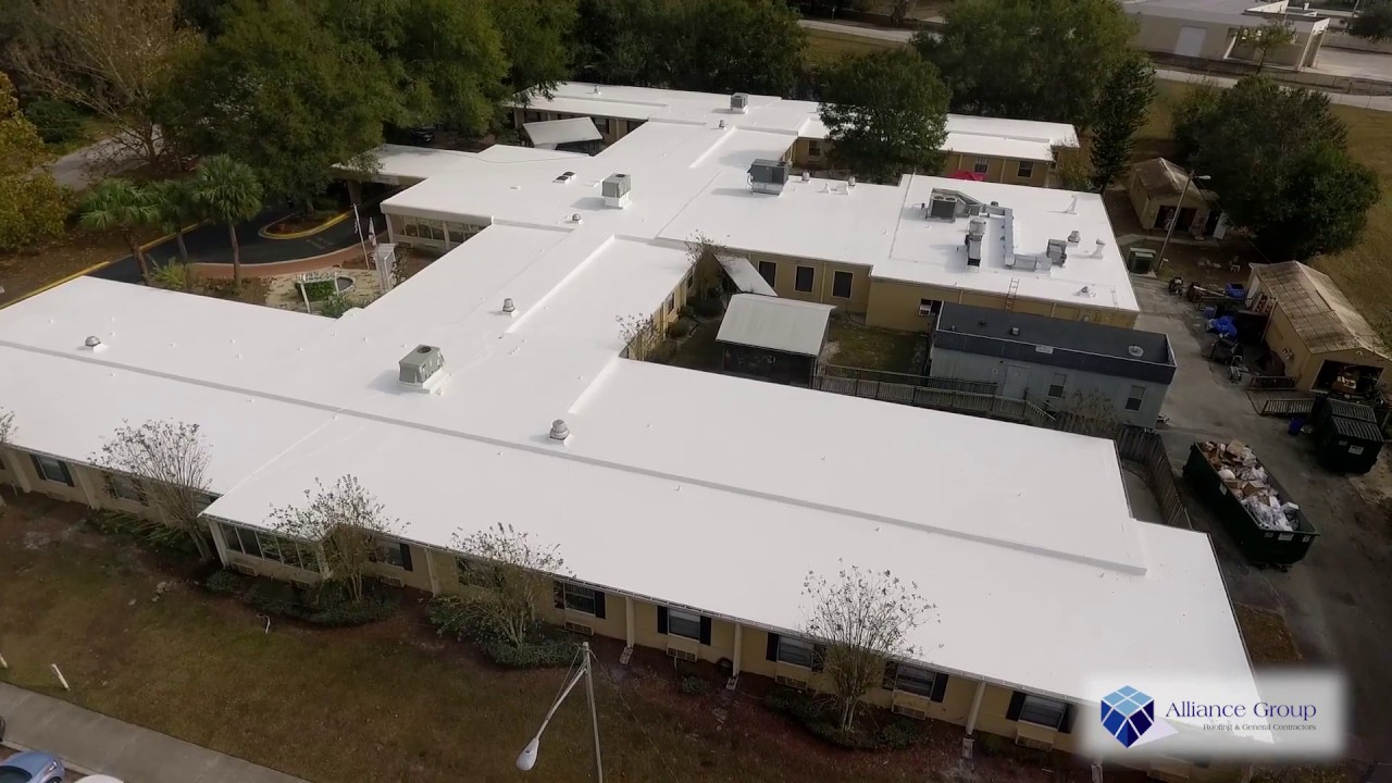 Gaco Western Silicone Roof Coating Over EPDM in Longwood, FL