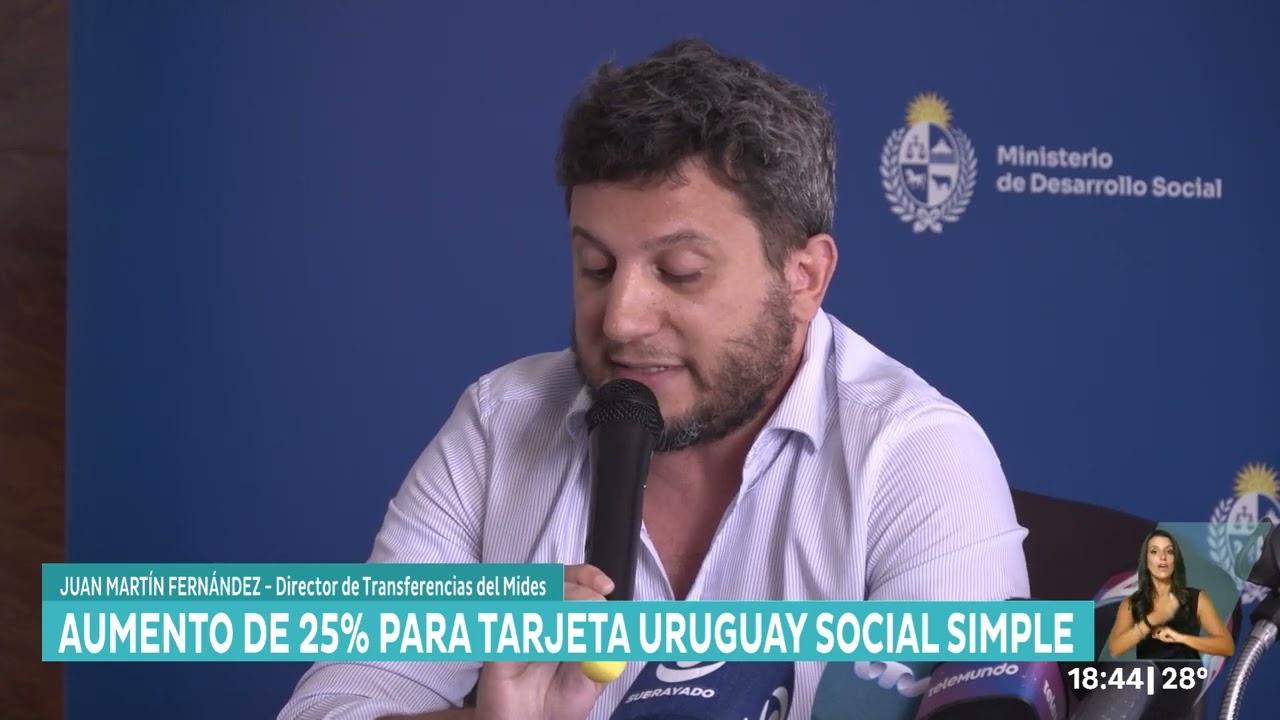 💳 El Mides otorgó aumento de 50 % y 25 % para usuarios de la tarjeta Uruguay Social Doble y Simple