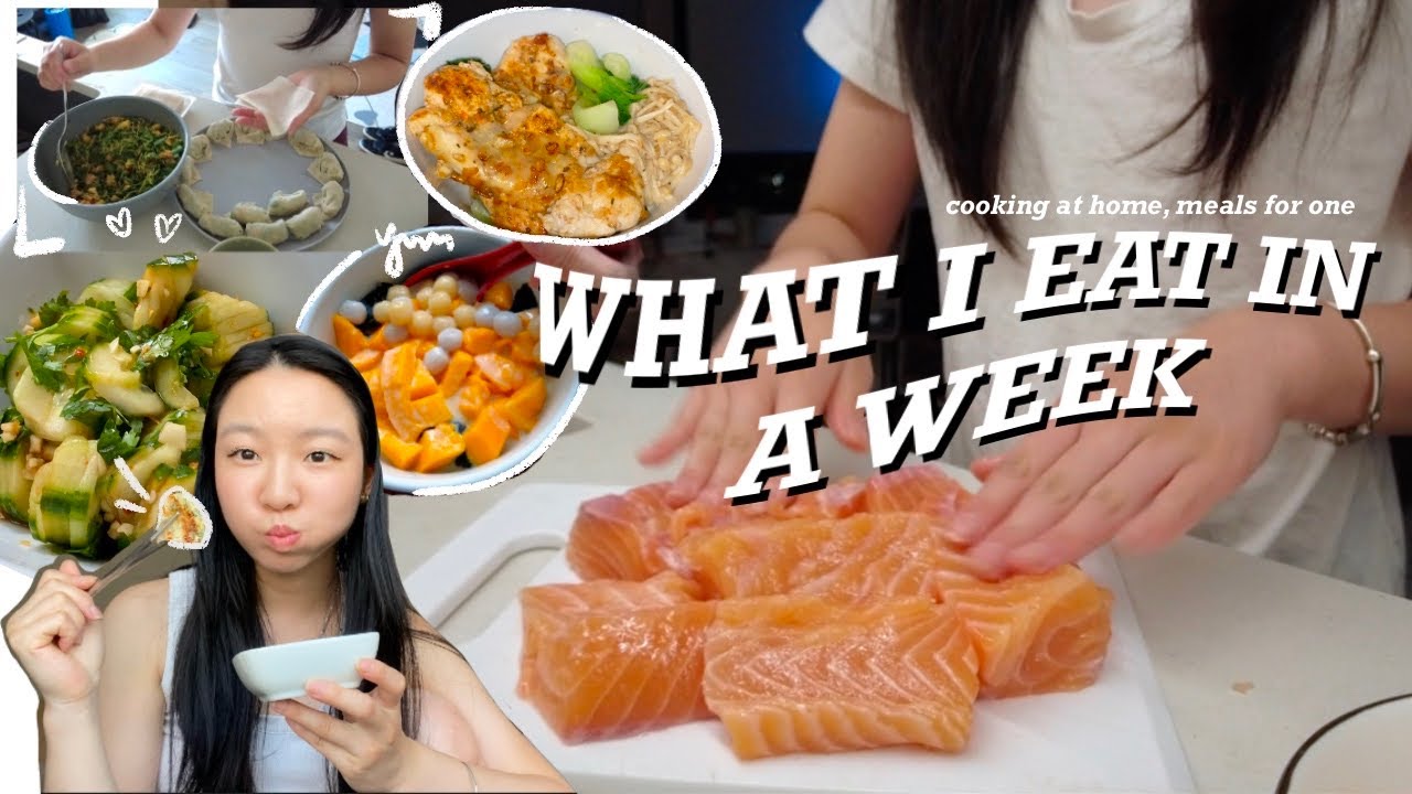 what I eat in a week living alone | cooking at home, college student in nyc