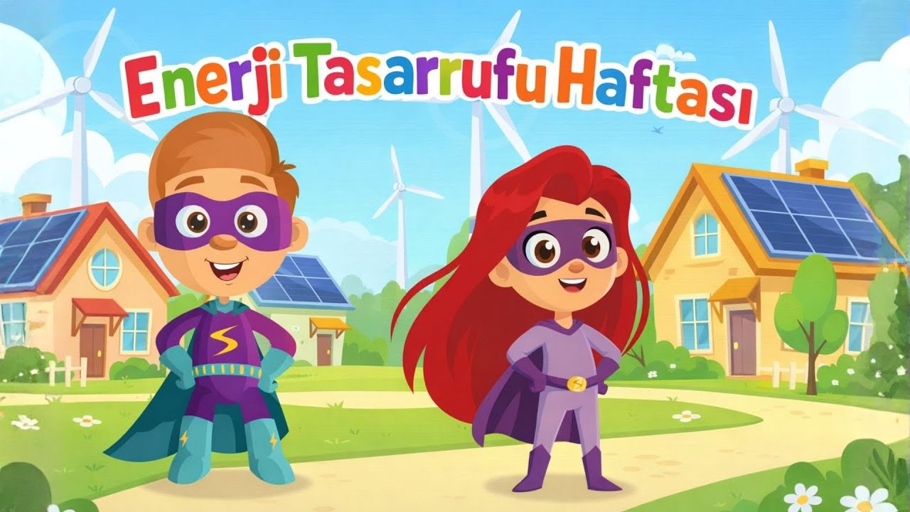 Enerji Tasarrufu Haftası  | Animasyon ve Şarkı | Okul Öncesi ve İlkokul Öğrencileri İçin