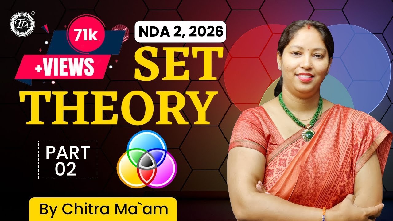 Set Theory DAY 2 I NDA Maths Preparation - Chitra I NDA Exam DMU MATH | THE TUTORS ACADEMY #ndaexam