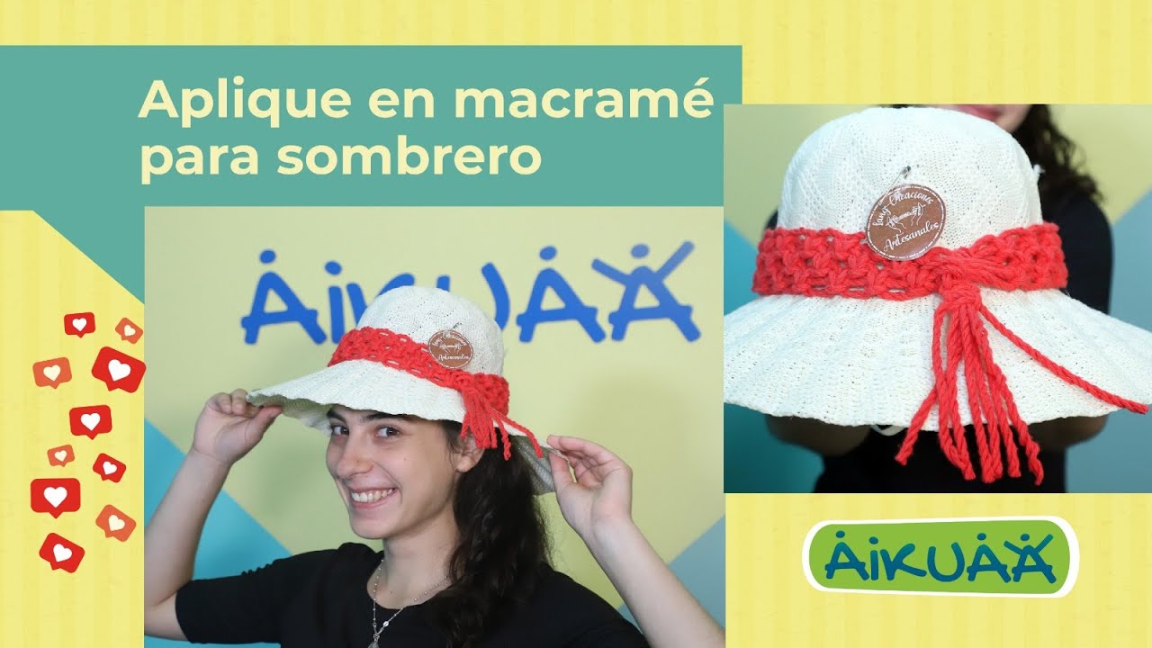 Capítulo 236 | Aplique en macramé para sombrero | Aikuaa