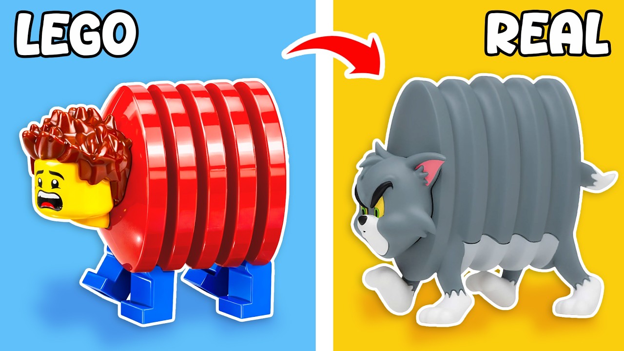 Что если бы минифигурка превратилась в Тома и Джерри из LEGO? | JJ Bricks