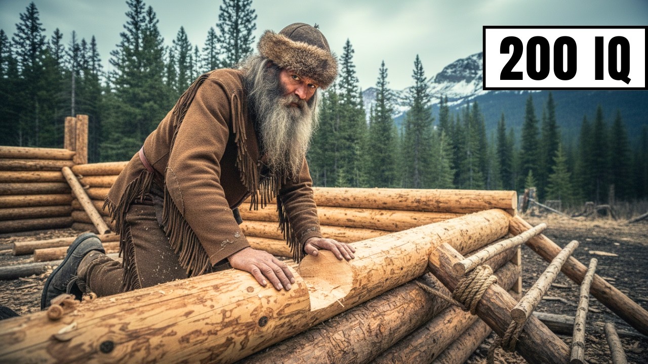 How Mountain Men Built Shelters Without Tools or Nails