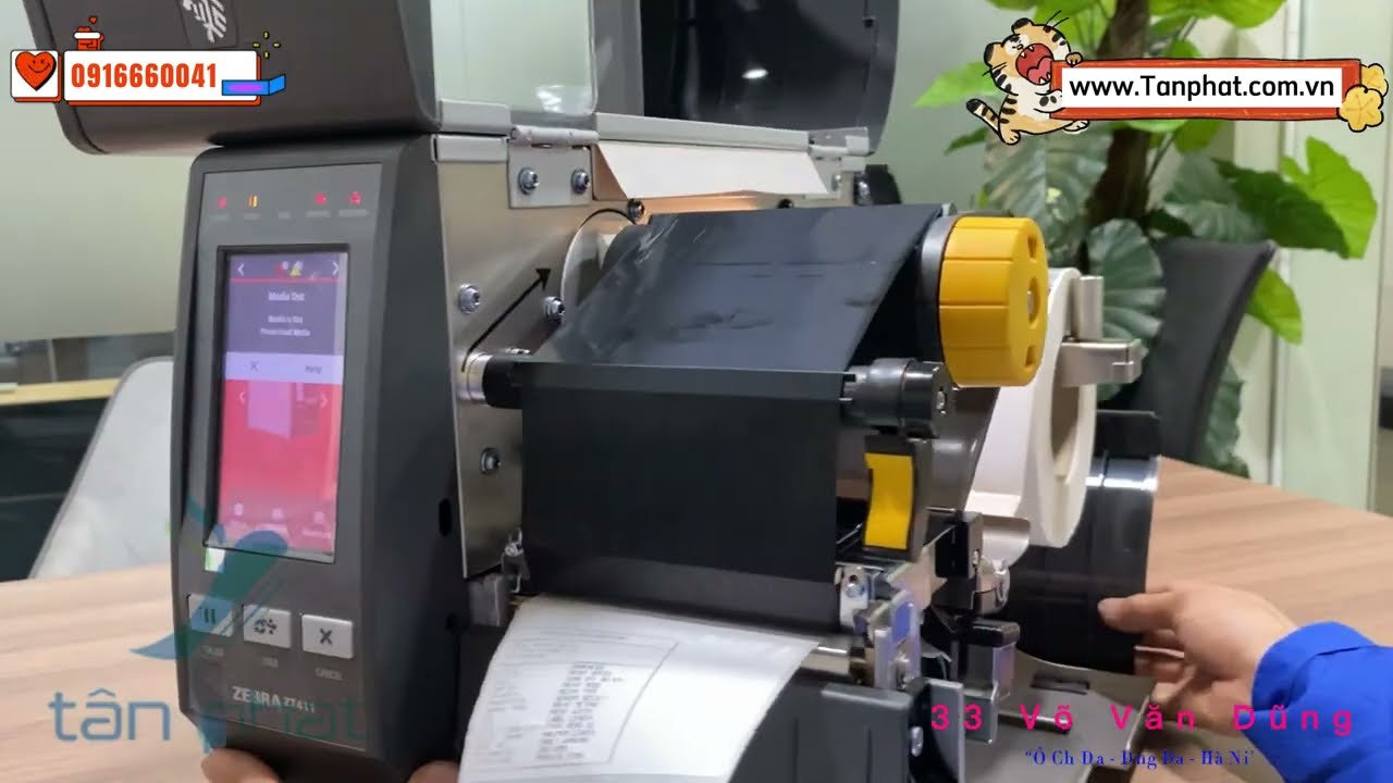 Hướng dẫn khắc phục lỗi MEDIA OUT máy in mã vạch Zebra ZT411