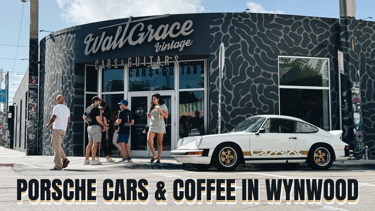 Porsche Cars & Coffee in Wynwood Miami  4K