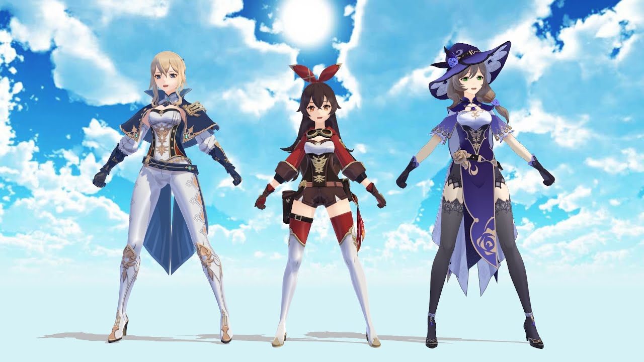 【Genshin Impact MMD】Conqueror - Amber, Lisa, & Jean