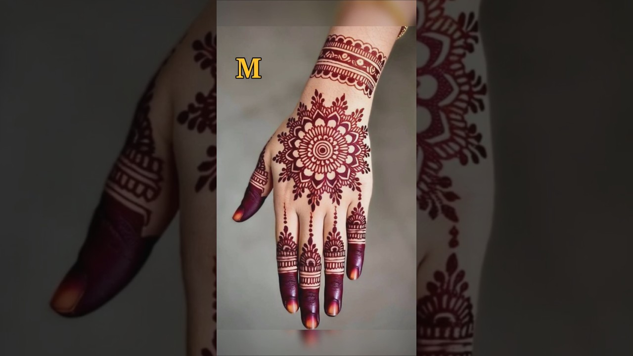 simple and easy mehndi design for hands 