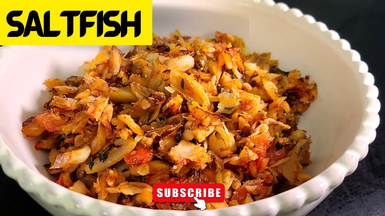 Guyanese fried saltfish recipe #guyana #guyanese #saltedfish #guyanesefood #guyanavlog #recipe #food