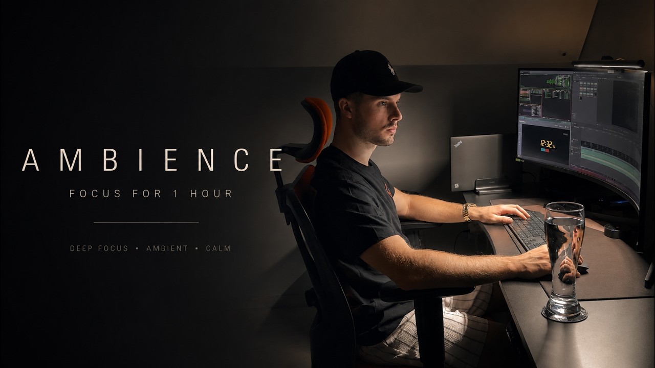 Deep Focus Ambience | Work With Me | 1 Hour Productivity Session | Digital Nomad in Poland