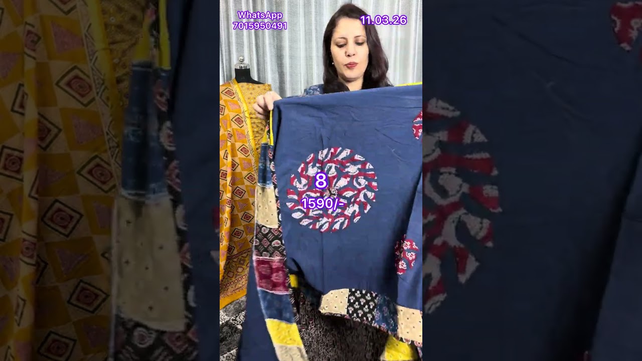 11.03.26🌸Pure Cotton Barmeri Aplique work Suits 🌸