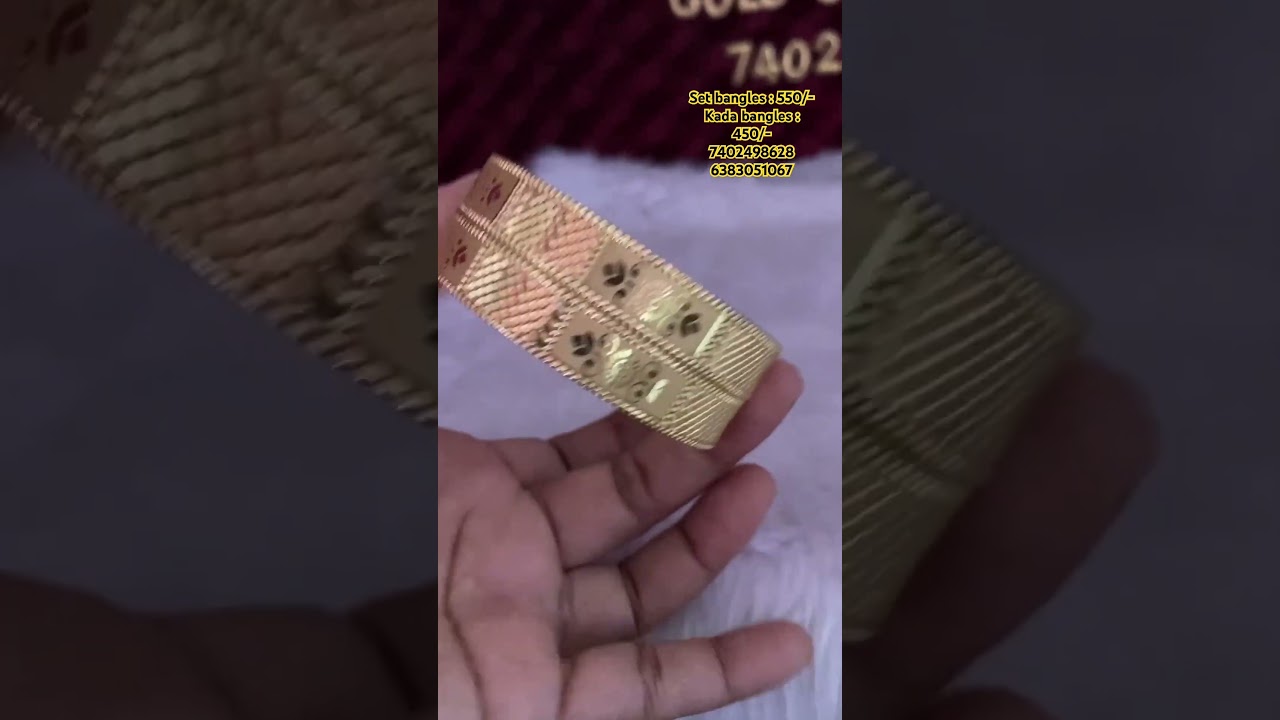 New launching white gold bangles look like gold #1grmgold