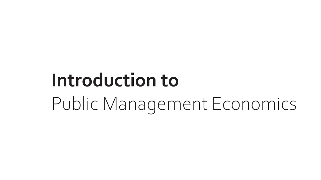 Introduction to Public Management Economics