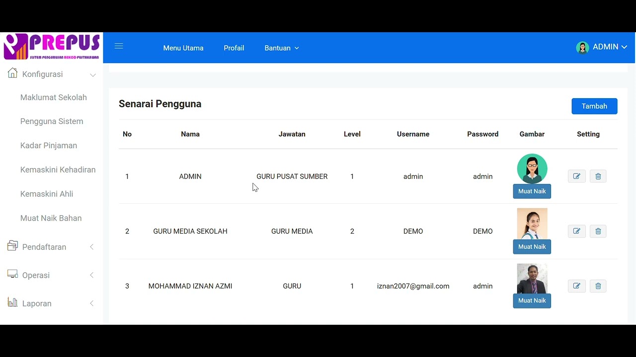 MENU UTAMA PREPUS