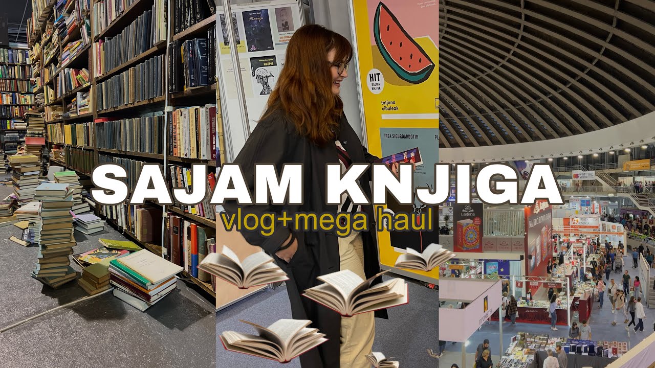 SAJAM KNJIGA 2023 - vlog & najveći book haul do sada ✨