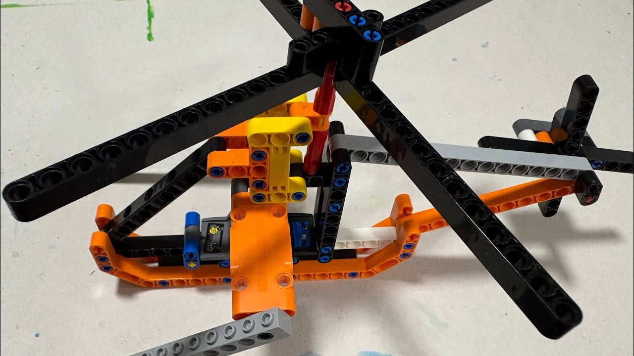 LEGO Technic Helicopter Build 🚁 | Satisfying Mechanical Construction