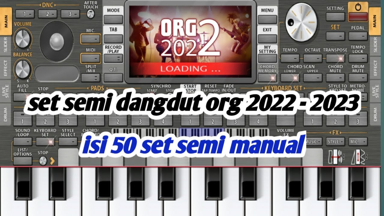 Set org dangdut semi isi 50 set semi manual.