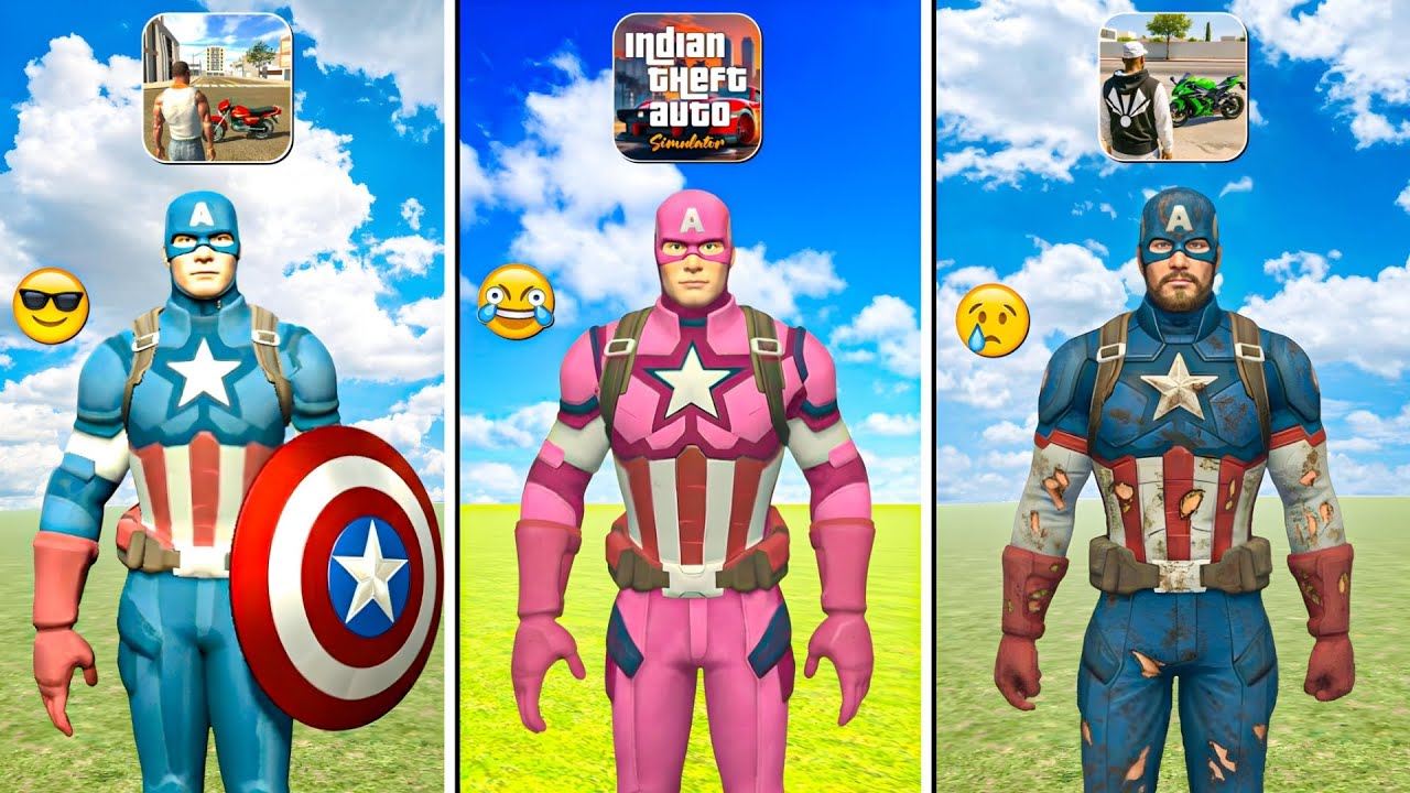 Captain America In All Indian GTA Games 🤯🔥