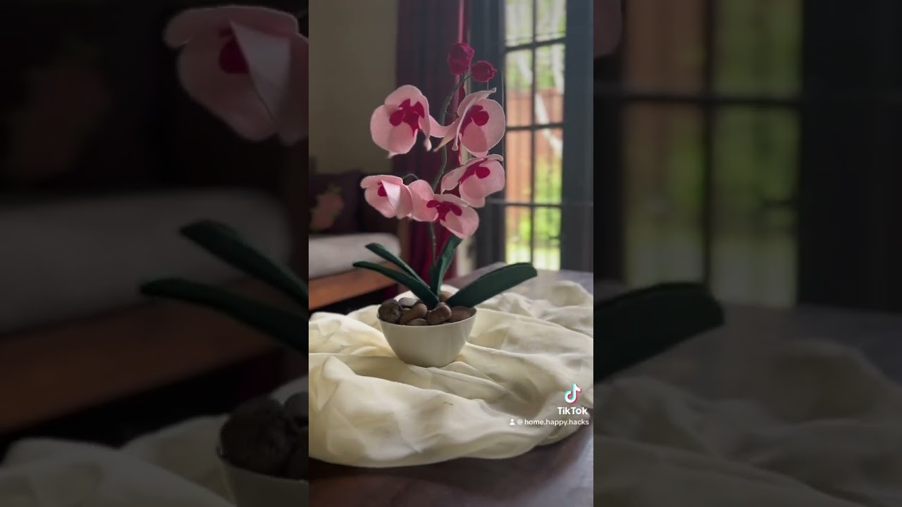 Handmade felt flowers