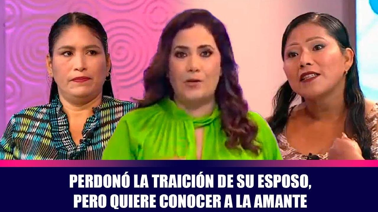 Perdonó la traición de su esposo, pero quiere conocer a la amante