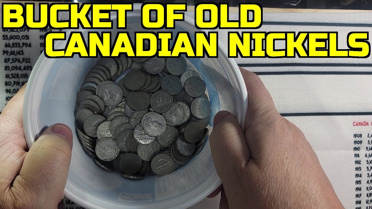 Bucket Of Old Canadian Nickels - Did I Score