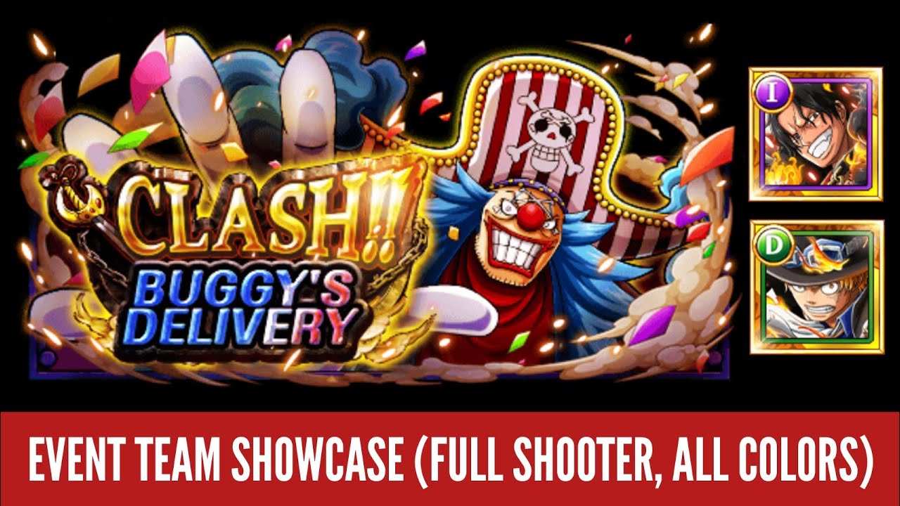 Mono Shooter, All Colors & 5 w/ Barrier Pen!! HW Ace + 6+ V3 Sabo vs. Clash! Buggy's Delivery [OPTC]