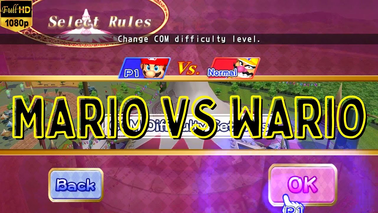 DUEL BATTLE - DK's Treetop Temple - MARIO VS WARIO