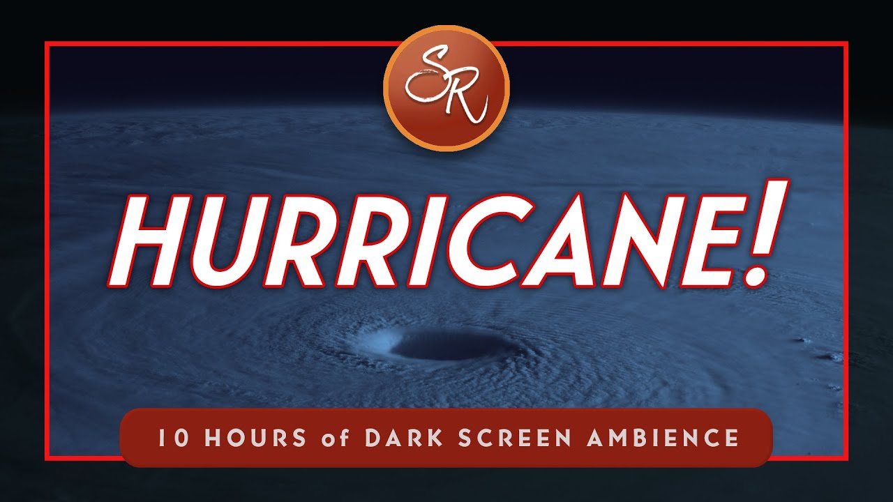 Hurricane! - Strong Wind Sounds for ASMR Sleep, Study, & De-stressing - Black Screen 10 Hours
