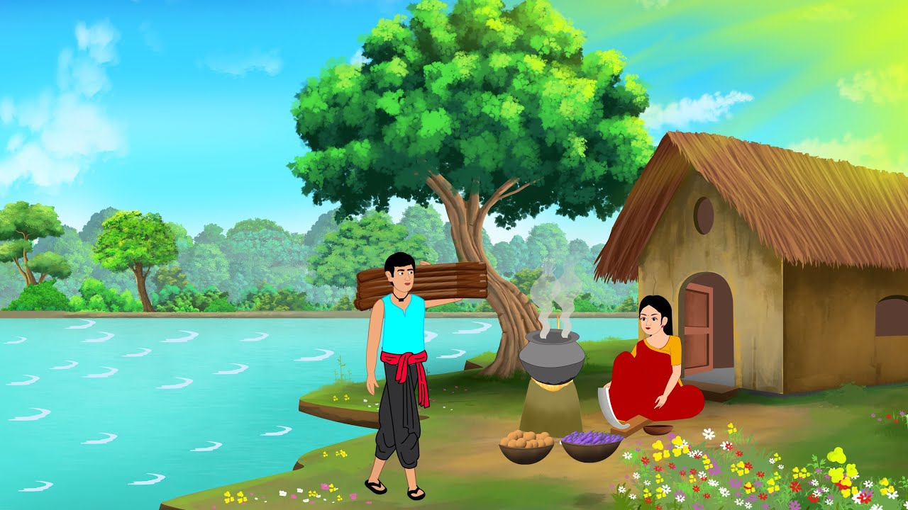गरीब लकड़हारे की चतुर पत्नी | Hindi Kahani | Moral Story | Hindi Story | cartoon story