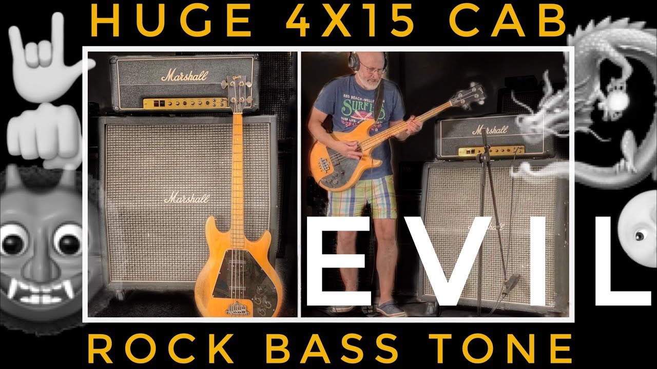 OVERSIZED 4X15 Marshall Superbass RIG - HUGE EVIL Bass Tone!