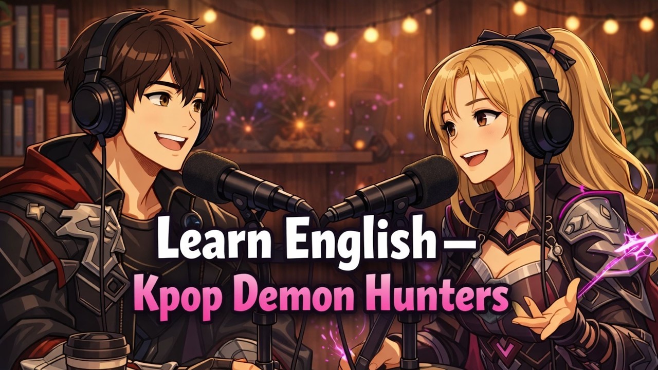 American English Podcast For Learning Easy Conversation | Talking about Kpop Demon Hunters!