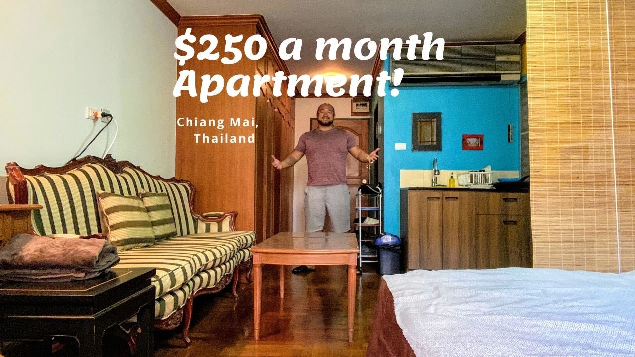 A Tour of my $250 a Month Apartment in Chiang Mai!