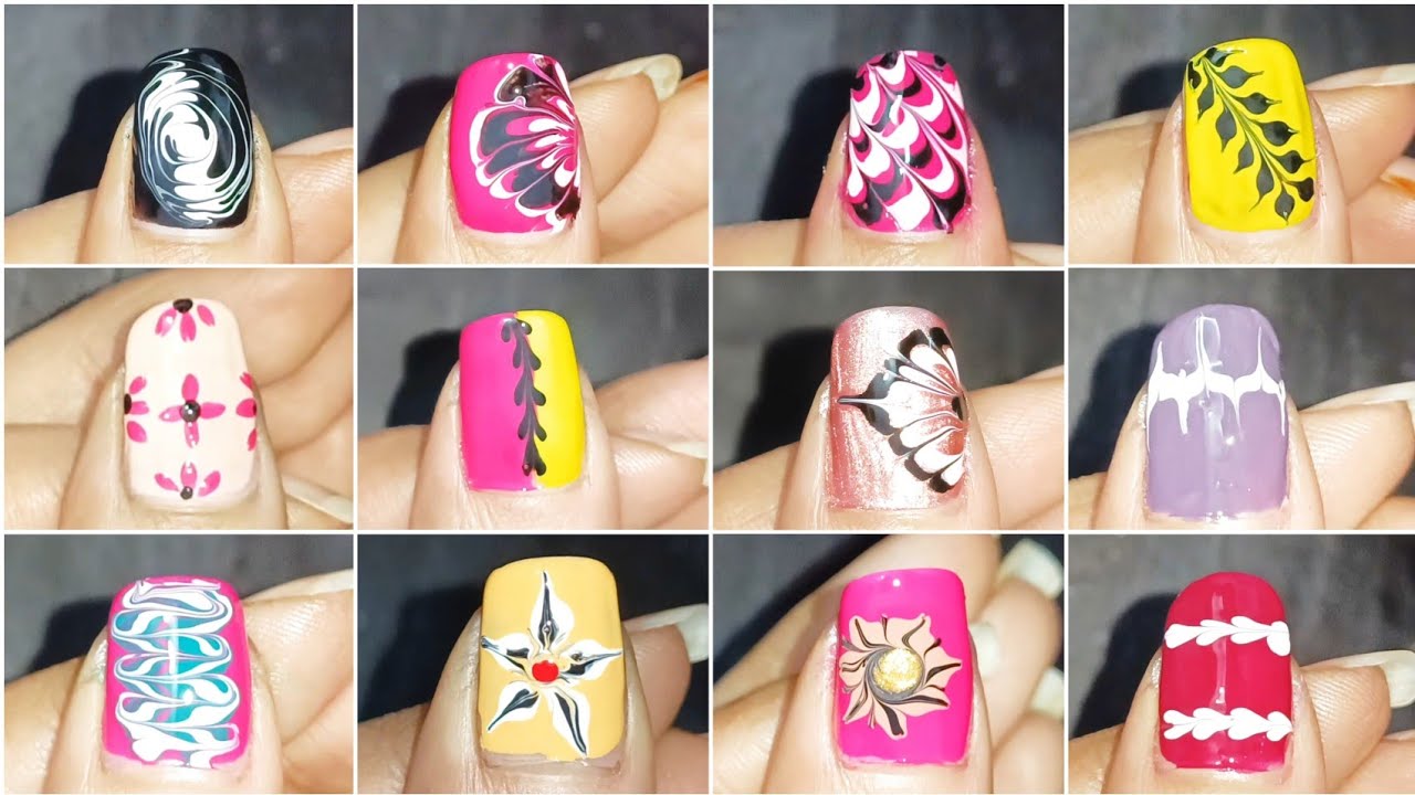 Safety pin 🧷 nailart || household items using nailart || nailart at home || #piyunailart #viralvideo