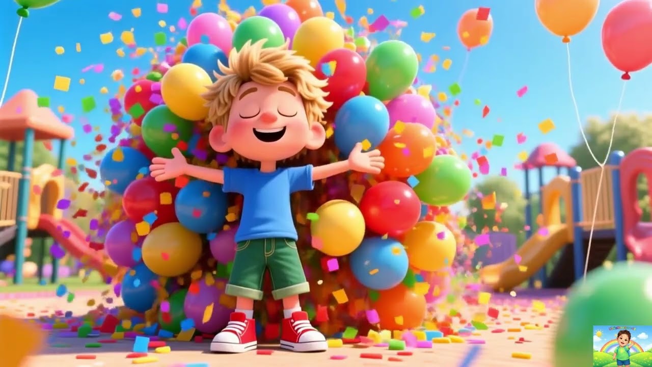 02081🎈 POP POP Dance! Jump, Spin & Pop Balloons 💥 | Super Fun Kids Song