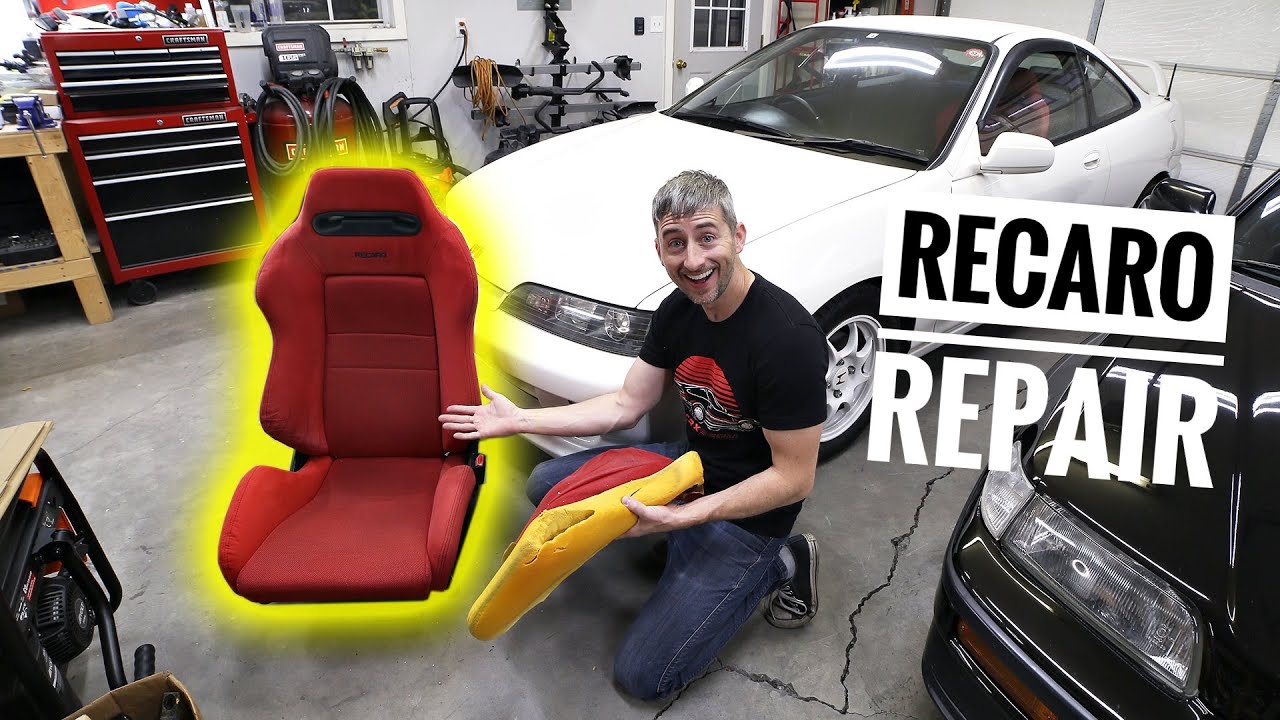 Ремонт подушки сиденья DC2 SR3 ITR Recaro