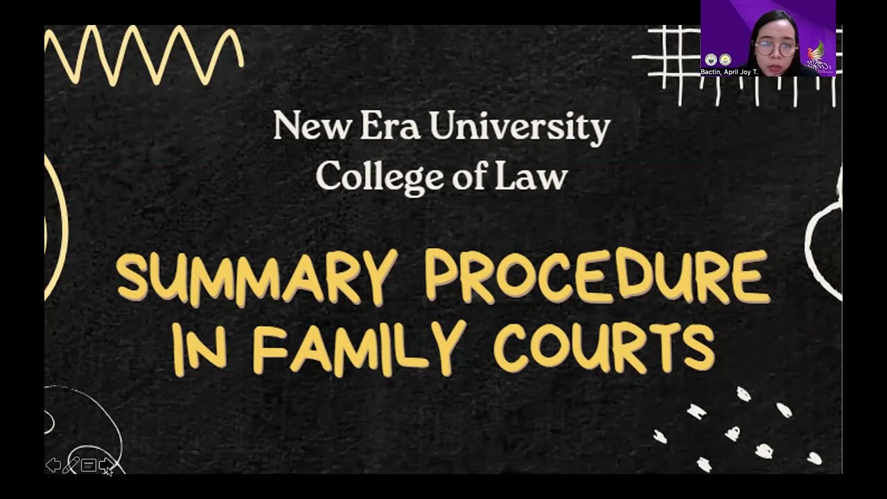 Summary Procedure in Family Court - LSPP