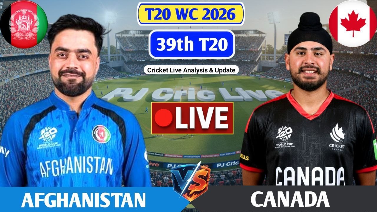 Afghanistan Vs Canada 39th T20 Match | Live Score Analysis & Discussion | AFG vs CAN T20 Match