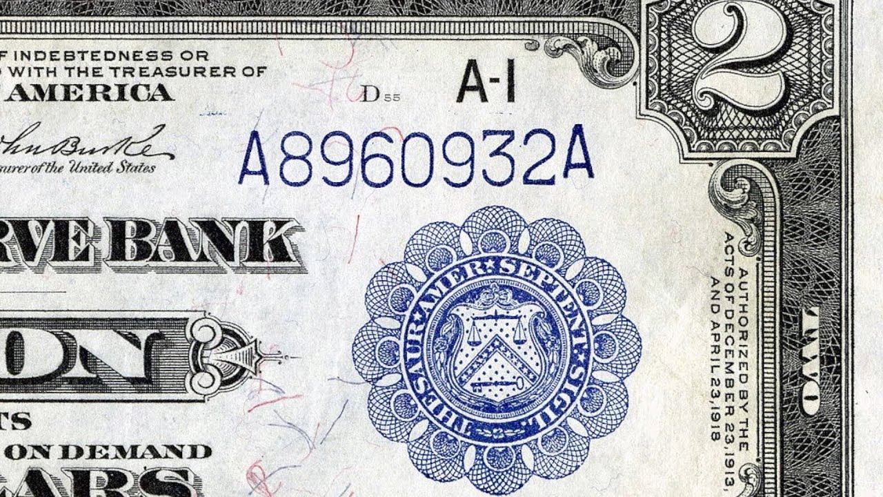What a blue treasury seal means on $2 bills and other currency