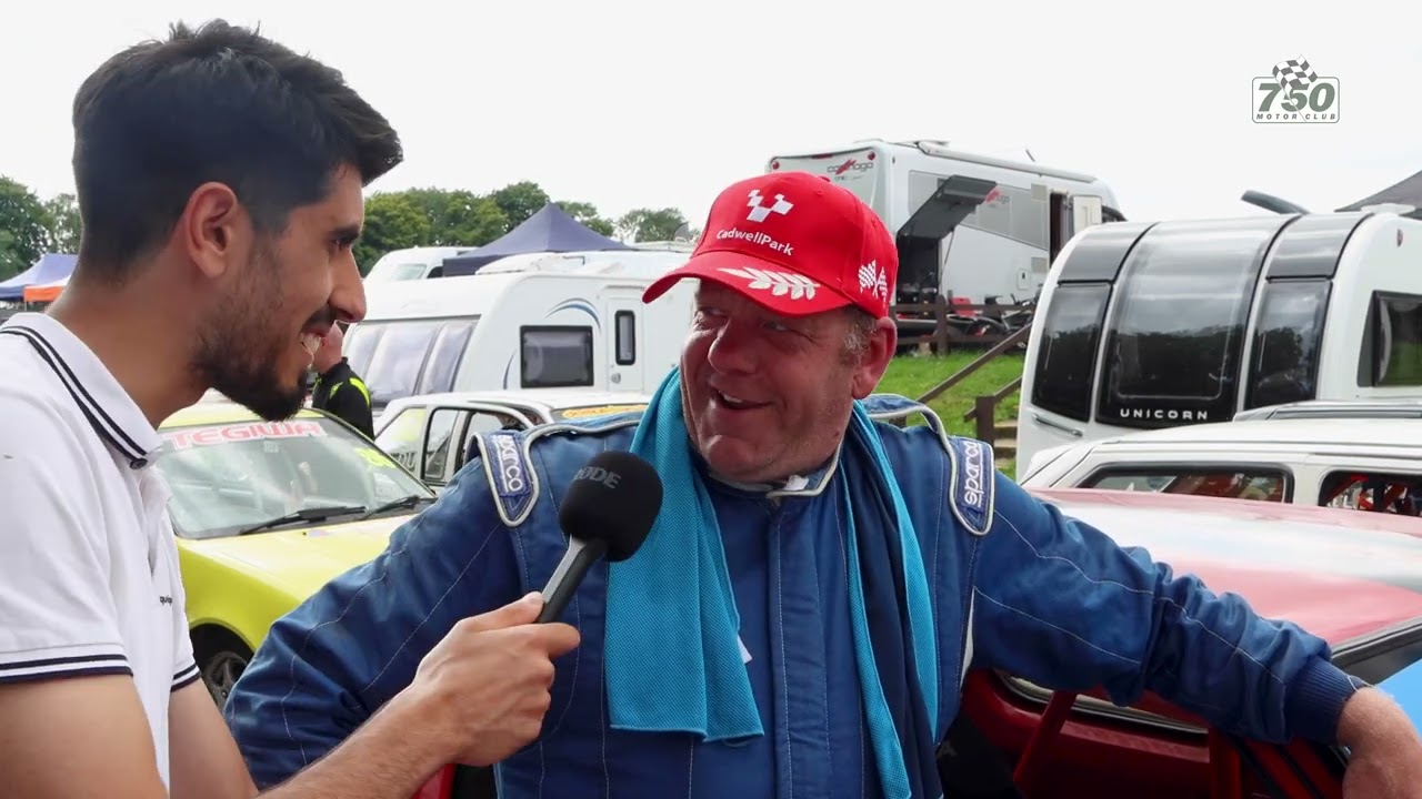 Finishline UK Ltd Classic Stock Hatch Championship Podium Interviews - Cadwell Park 2024 - Race 1