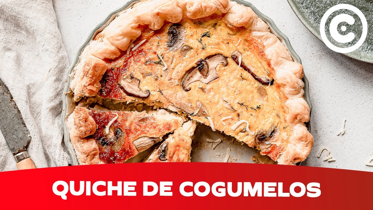 Quiche de Cogumelos: Para um brunch rápido e saboroso
