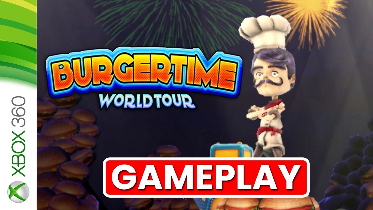 BurgerTime: World Tour (Xbox 360) Gameplay