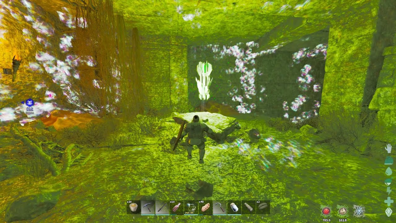 ARK:ASA【公式ソロ】ラグナロク 試練の洞窟 右：スイッチ迷路ルート[賢者]