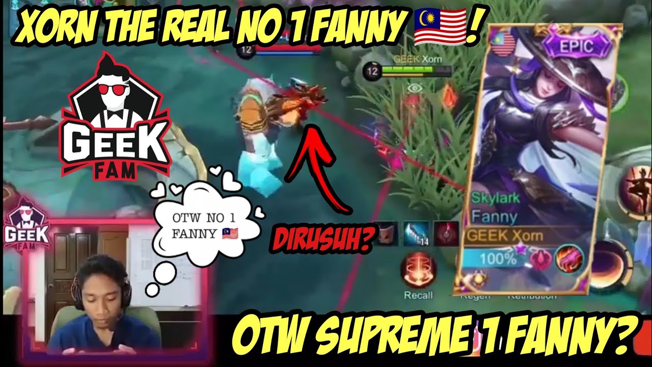 XORN KEJAR TITLE NO 1 FANNY MALAYSIA | MLBB MALAYSIA