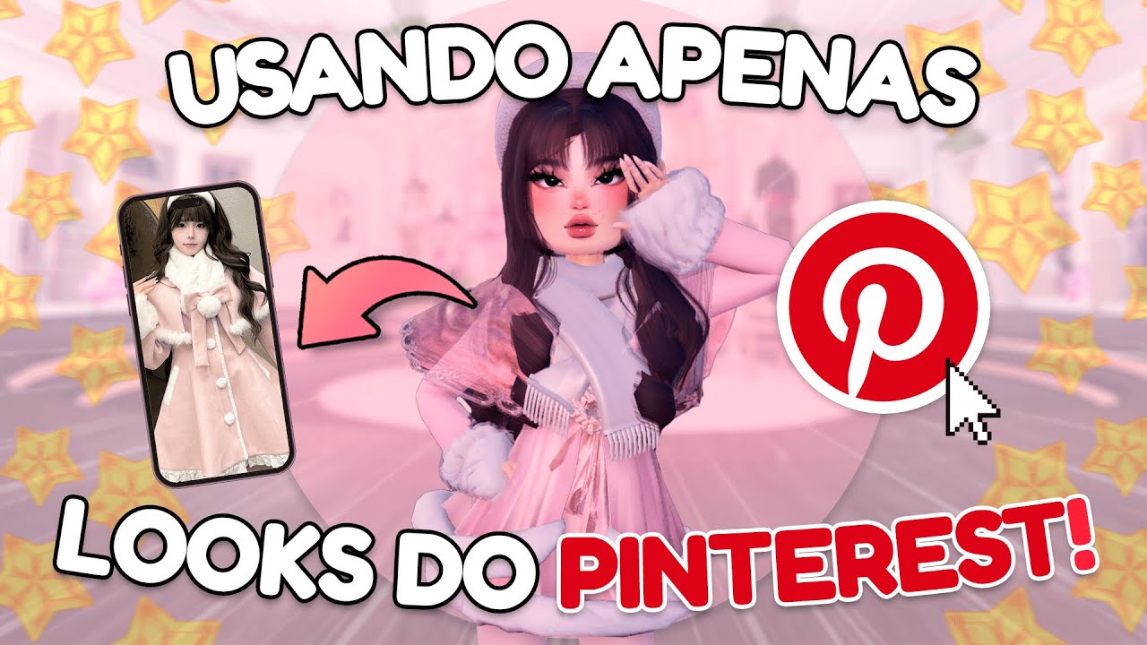 Jogando DRESS TO IMPRESS mas eu SÓ posso usar REFERÊNCIAS DO PINTEREST!
