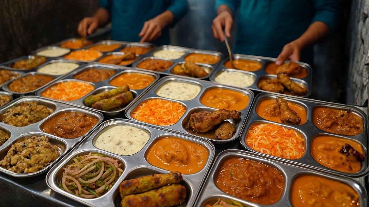 Inside an Indian Restaurant Kitchen | Mass Chicken Platter Production | Authentic Food Experience