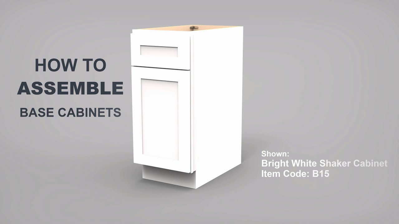 Base Cabinet Assembly Instruction for Luban Cabinets