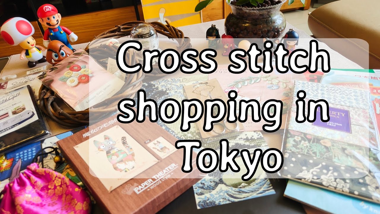 Everything I bought in Japan. Cross stitch HAWL. Yuzawaya in Tokyo.
