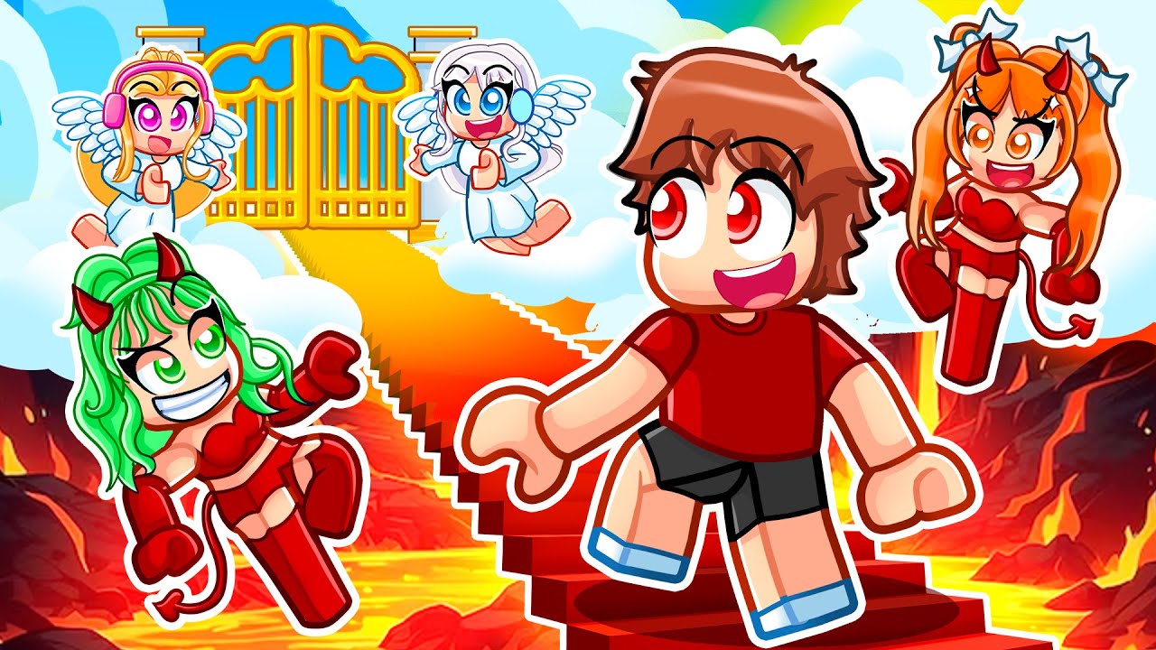 Сбеги из АДА в РАЙ в Roblox с МОИМИ СУМАСШЕДШИМИ ФАНАТКАМИ...
